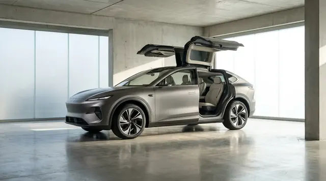 Tesla Model X, editorial photograph